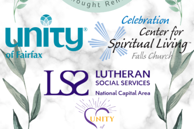 Logos of spiritual and social service organizations.