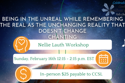 Nellie Lauth Workshop announcement with date and pricing details.